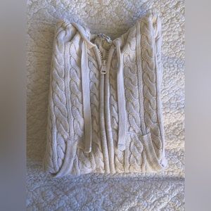 Hollister Cream Knit Sweater